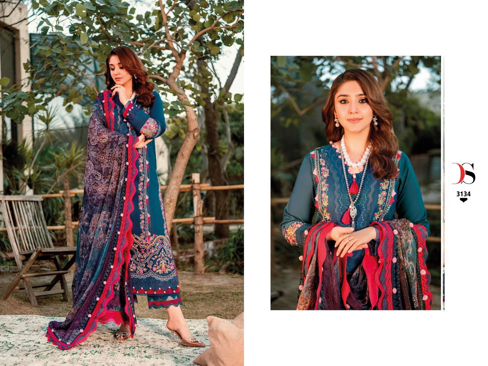 Firdous Ombre 2 Nx By Deepsy Pakistani Salwar Suit Catalog